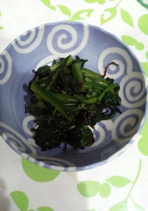 ほうれん草の塩昆布あえ-レシピのメイン写真