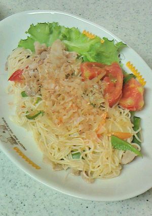 ちょいヘルシー塩レモンうめんチャンプル-レシピのメイン写真