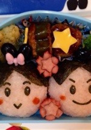 七夕☆織姫＆彦星弁当…♩-レシピのメイン写真
