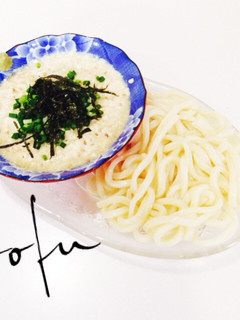 おぼろ豆腐で冷やしうどん♬簡単ヘルシー-レシピのメイン写真
