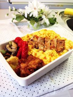 鳥卵そぼろ丼弁当-レシピのメイン写真