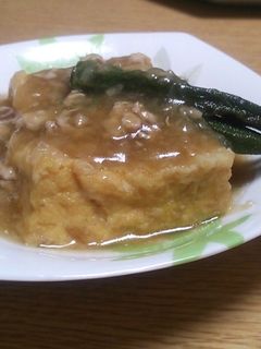 揚げ出し豆腐の塩鶏あんかけ-レシピのメイン写真
