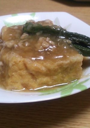 揚げ出し豆腐の塩鶏あんかけ-レシピのメイン写真