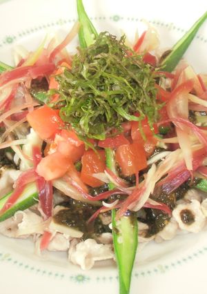夏野菜の黒ゴマ冷しゃぶ-レシピのメイン写真
