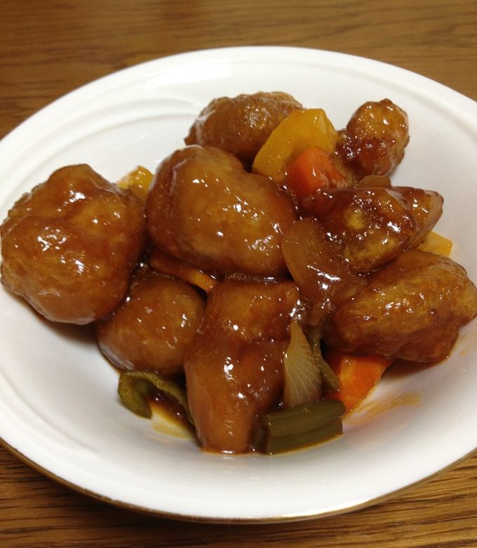酢豚 〜大豆ブロック使用-レシピのメイン写真