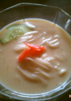 豆乳でそうめん♪-レシピのメイン写真