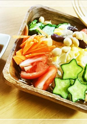 ダイエットレシピ♪基本の野菜サラダ-レシピのメイン写真