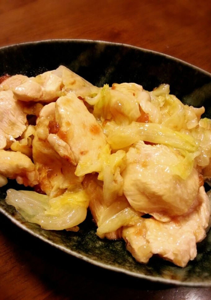 冷ｯ！さっぱり！むね肉の梅おかか和え-レシピのメイン写真