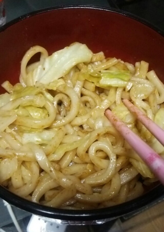 宮古島で食べた焼きそば風!?うどん!-レシピのメイン写真