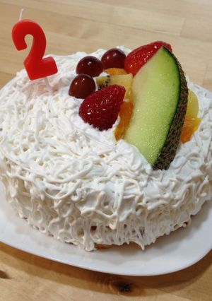 ☆2歳お誕生日ケーキ☆簡単＆アレルギー用-レシピのメイン写真