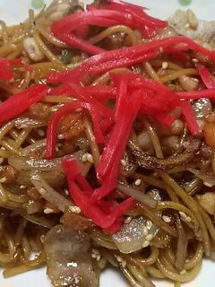 焼きそば風スパ-レシピのメイン写真