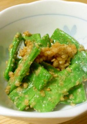 モロッコいんげんの胡麻和え-レシピのメイン写真