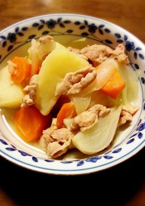 白ダシで！生姜たっぷり肉じゃが♪-レシピのメイン写真
