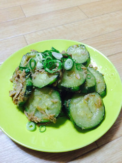 ズッキーニとツナのバター醤油炒め-レシピのメイン写真