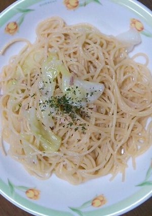 休日ランチ ツナとキャベツのオイルパスタ-レシピのメイン写真