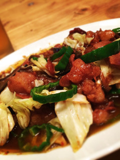 味噌ホルモン野菜炒め-レシピのメイン写真