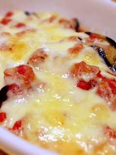 簡単!シンプル!茄子とトマトのチーズ焼き-レシピのメイン写真