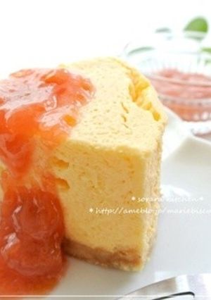 とろける滑らかさ♪秘密のNYチーズケーキ-レシピのメイン写真