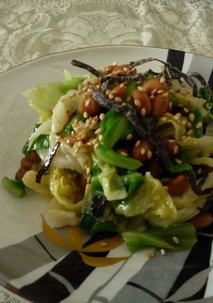 キャベツと納豆の胡麻塩こんぶ和え♪-レシピのメイン写真