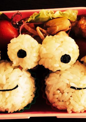★簡単キャラ弁★５分でカエルさんオニギリ-レシピのメイン写真