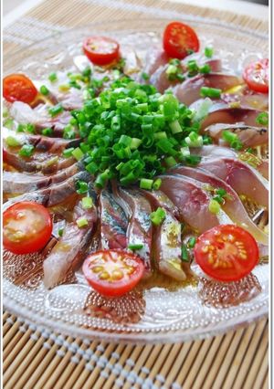 鯵の和風カルパッチョ♪-レシピのメイン写真