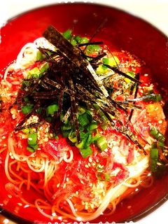 簡単!ランチに♫香りぶっかけ素麺-レシピのメイン写真