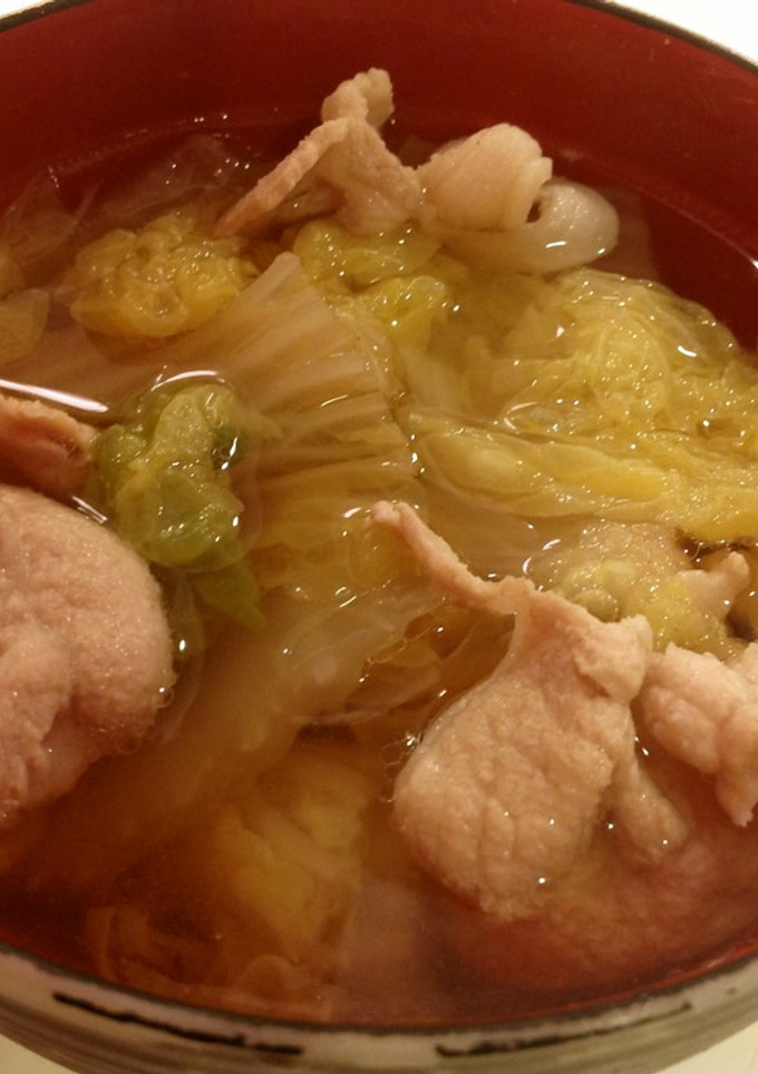 旨味たっぷり白菜と豚肉☆癒しの和風スープ-レシピのメイン写真