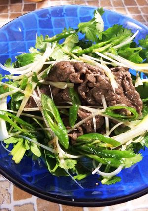 牛肉とパクチーのレモン風味涼菜麺-レシピのメイン写真