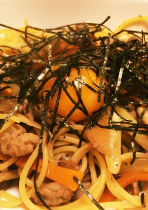 きんぴら和風パスタ-レシピのメイン写真