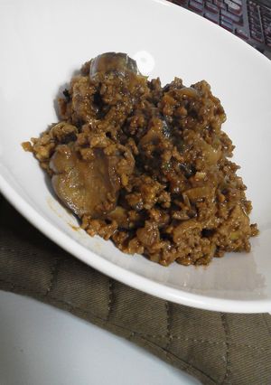 肉みそのねぎなす炒め-レシピのメイン写真