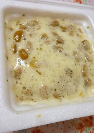 納豆+お酢=ふわふわ泡納豆♪-レシピのメイン写真