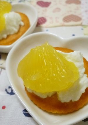 簡単カナッペ~水切りヨーグルト+柑橘~-レシピのメイン写真