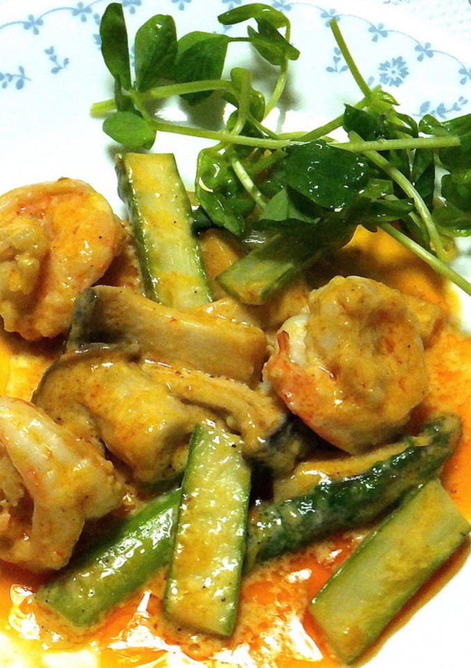 えびと野菜の辛みマヨ炒め-レシピのメイン写真