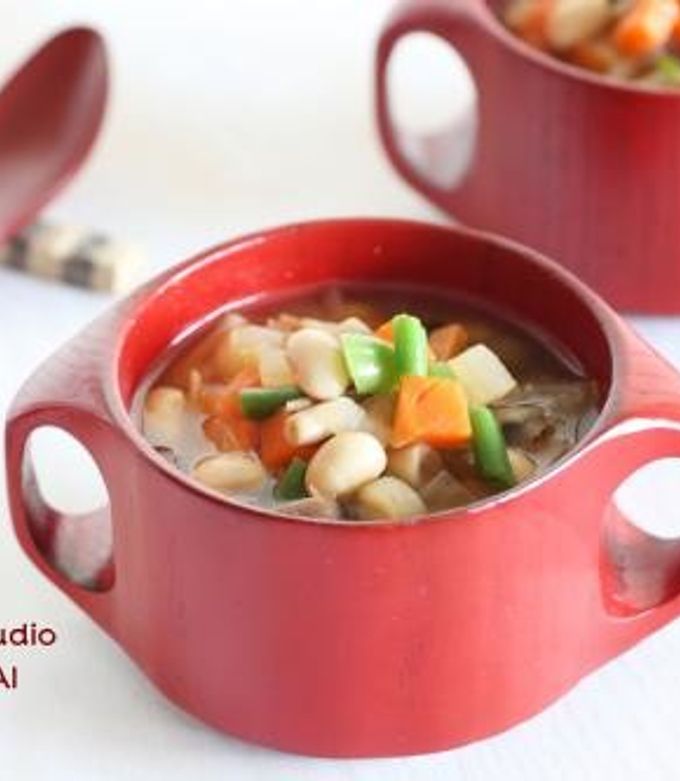 簡単☆大豆と野菜の具だくさん中華スープ-レシピのメイン写真