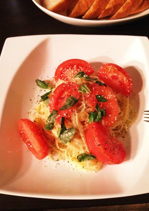 トマトの冷製パスタ-レシピのメイン写真