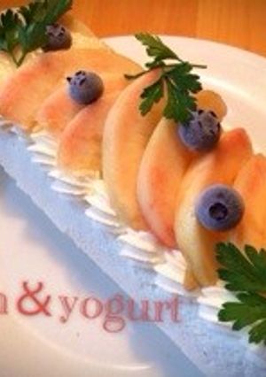 爽やか!ピーチヨーグルトロールケーキ☆-レシピのメイン写真