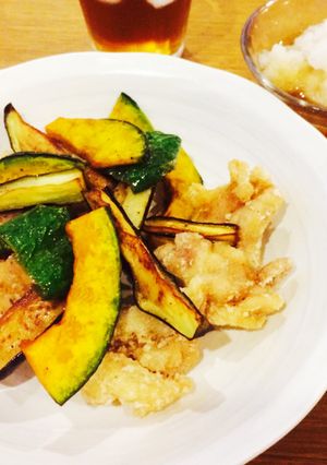 サッパリ!夏野菜と鶏肉の揚げ浸し♪-レシピのメイン写真
