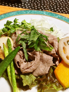 牛肉の冷しゃぶ☆夏野菜添え-レシピのメイン写真