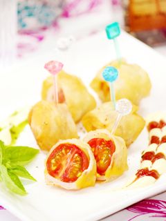 トマト春巻き♡おつまみやピンチョスに♡-レシピのメイン写真