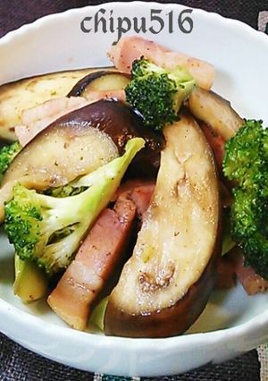 簡単 子供が喜ぶなすとベーコンの炒め副菜-レシピのメイン写真