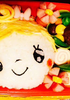 キャラ弁女の子♡-レシピのメイン写真