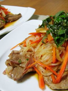 簡単です。ポン酢+熱したごま油で主食も。-レシピのメイン写真