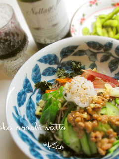 おろし納豆の盛り蕎麦-レシピのメイン写真