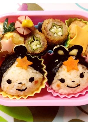 七夕 キャラ弁 おりひめとひこぼし☆-レシピのメイン写真