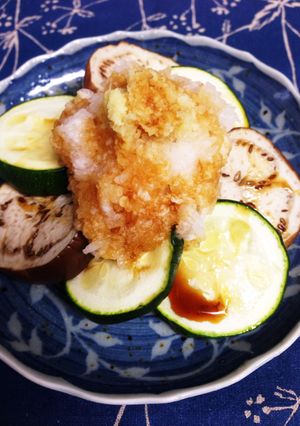 さっぱりナスとズッキーニのみぞれかけ-レシピのメイン写真