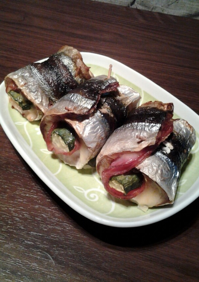 秋刀魚の簡単♪巻き巻き焼き♪-レシピのメイン写真