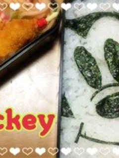 簡単!ミッキー☆キャラ弁・のり弁-レシピのメイン写真