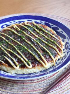 そうめんのリメイク!お好み焼き-レシピのメイン写真