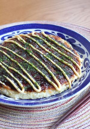 そうめんのリメイク！お好み焼き-レシピのメイン写真