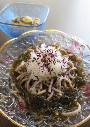 ネバネバサッパリ！おろしそもずく蕎麦-レシピのメイン写真